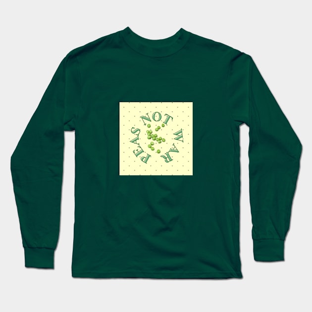 Peas Not War Long Sleeve T-Shirt by livmilano